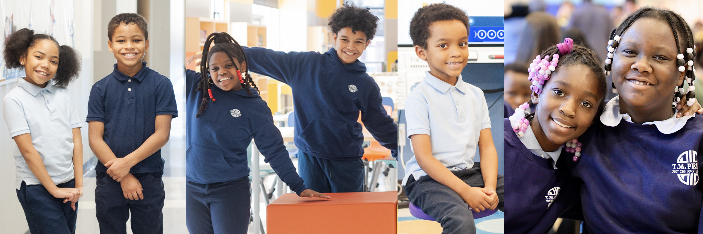 Students at Thomas M. Peirce Elementary School.
